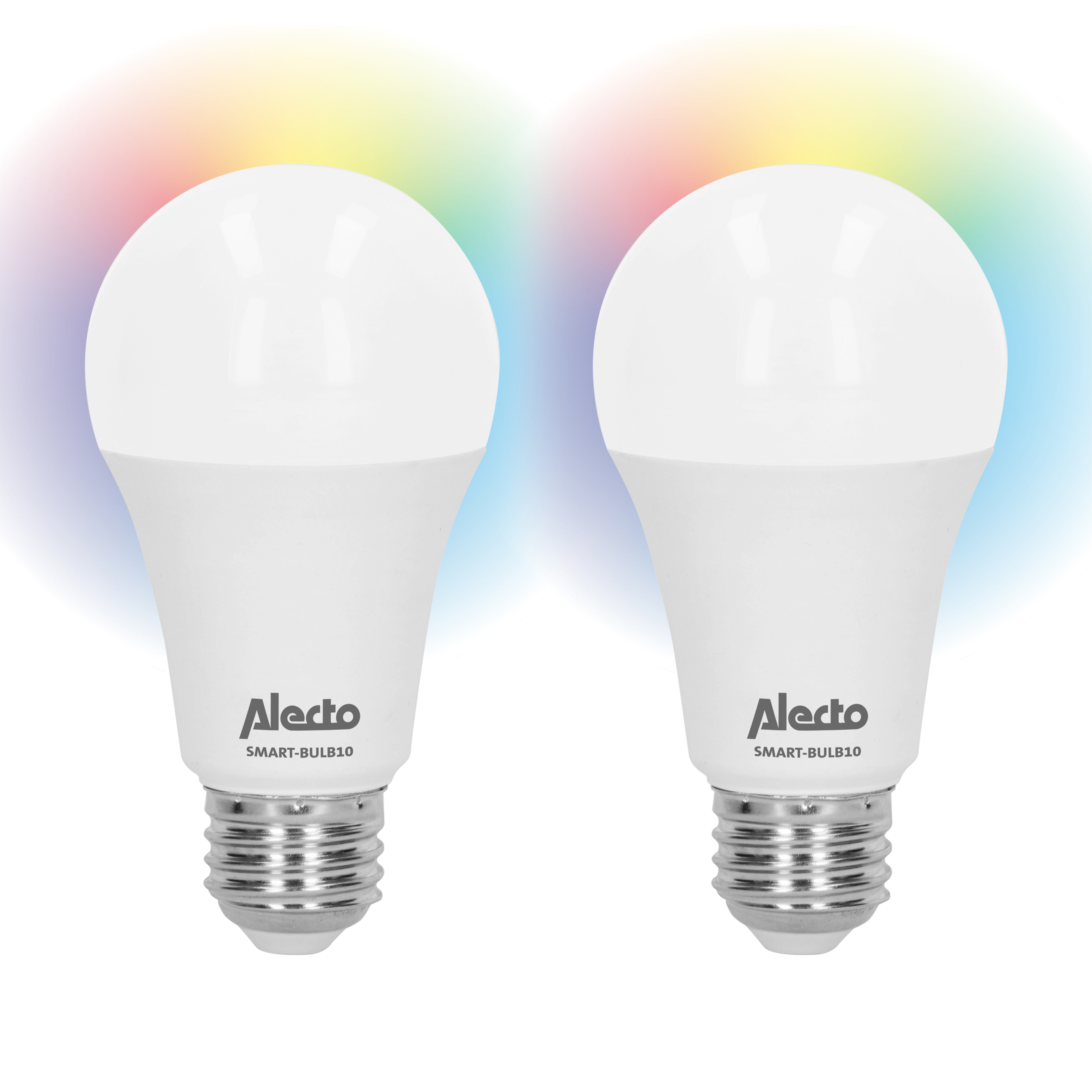 Alecto Slimme LED-kleurenlamp met Wi-Fi 2-pack - SMART-BULB10 2